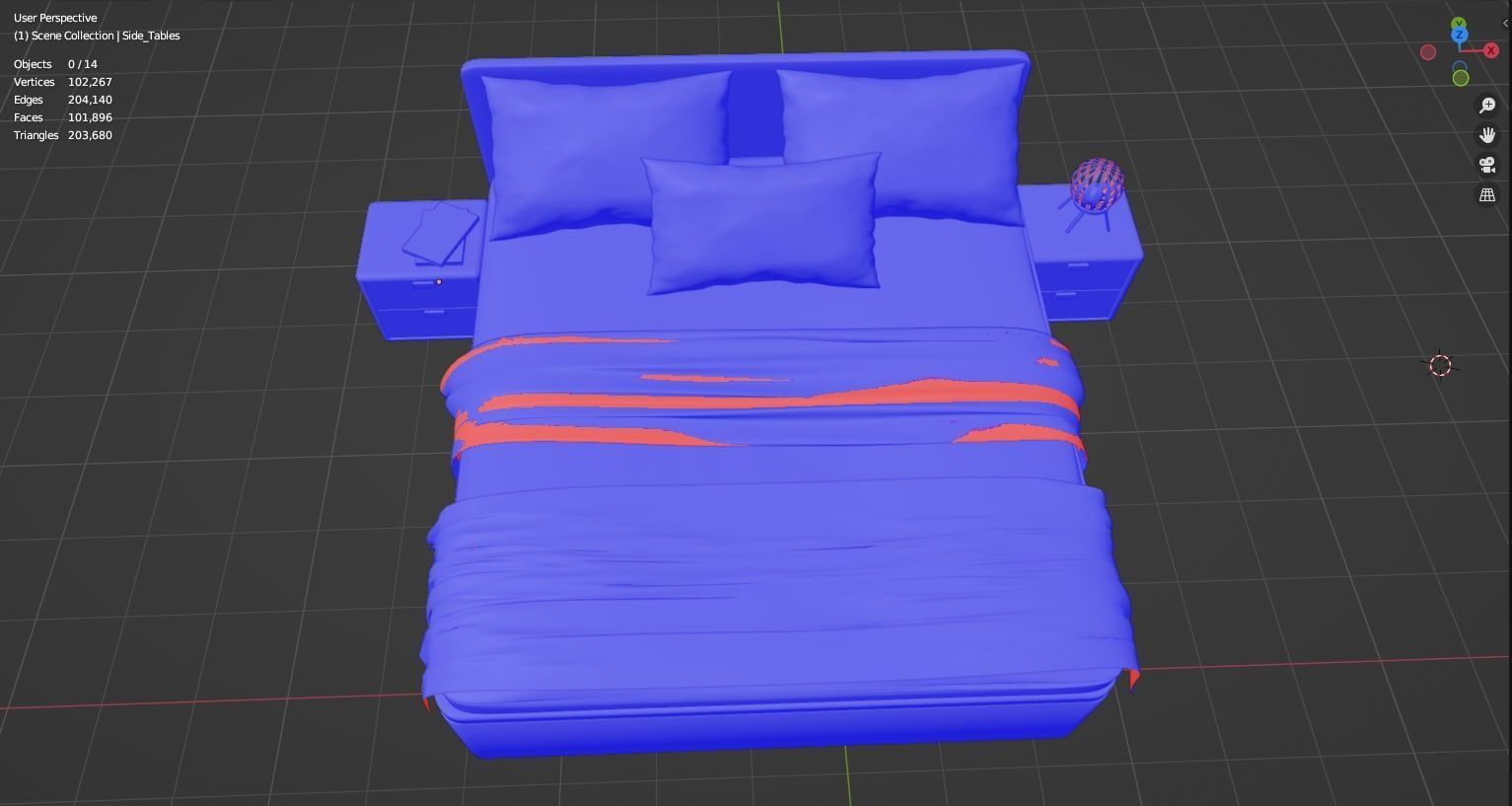 Modern Bed Design 01 Free 3D model_8