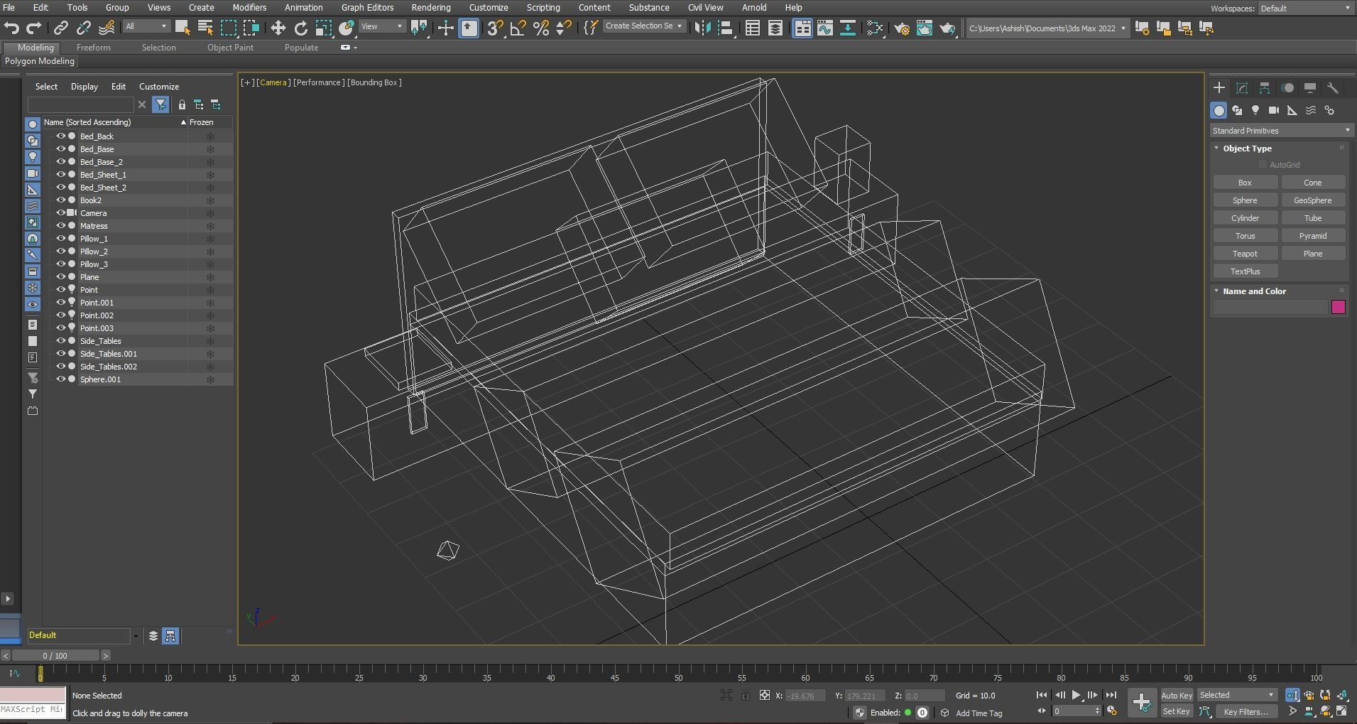 Modern Bed Design 01 Free 3D model_6