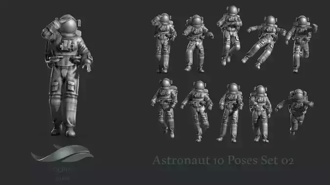 Astronaut 02 3D print model