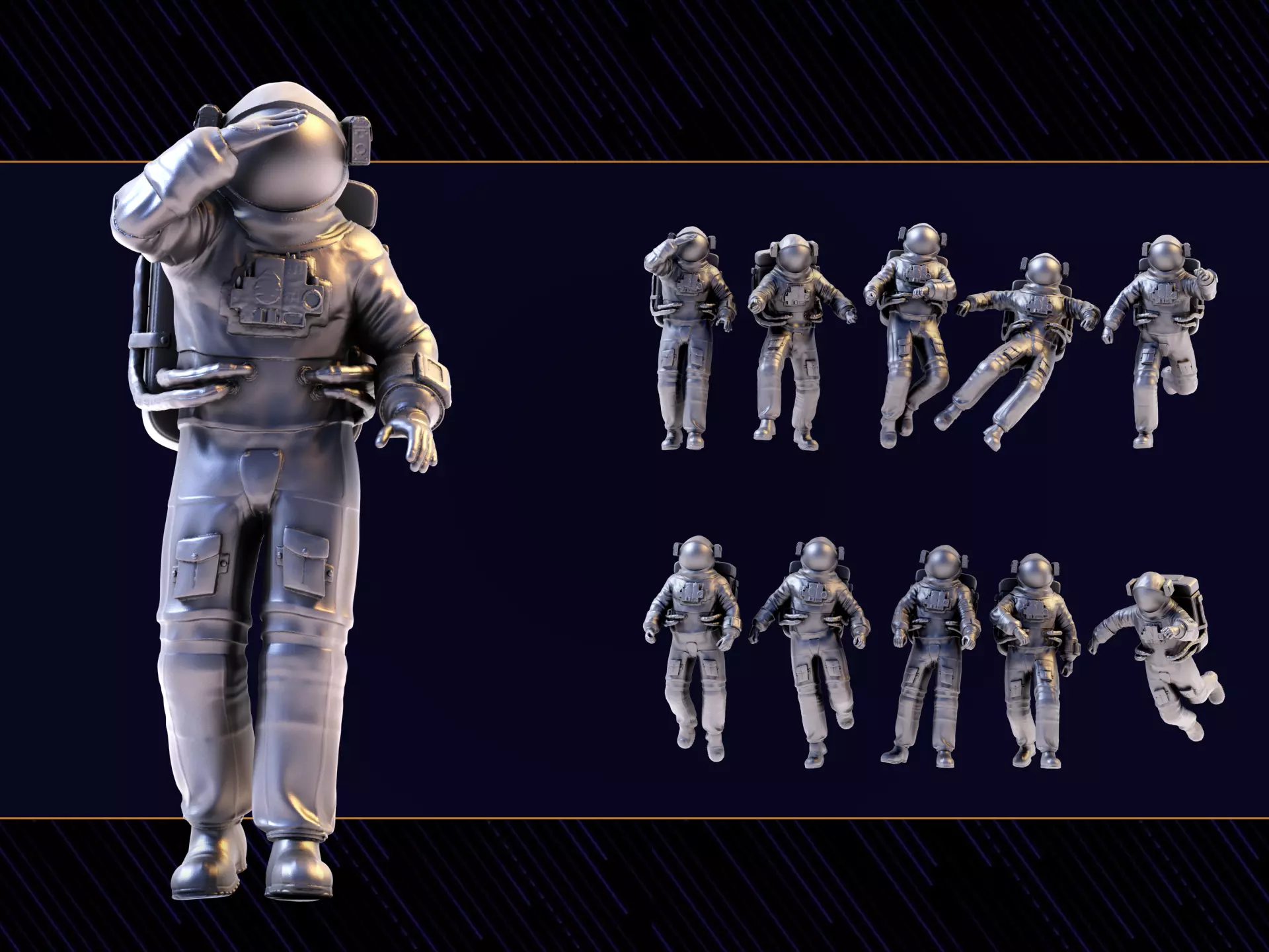 Astronaut 02 3D print model