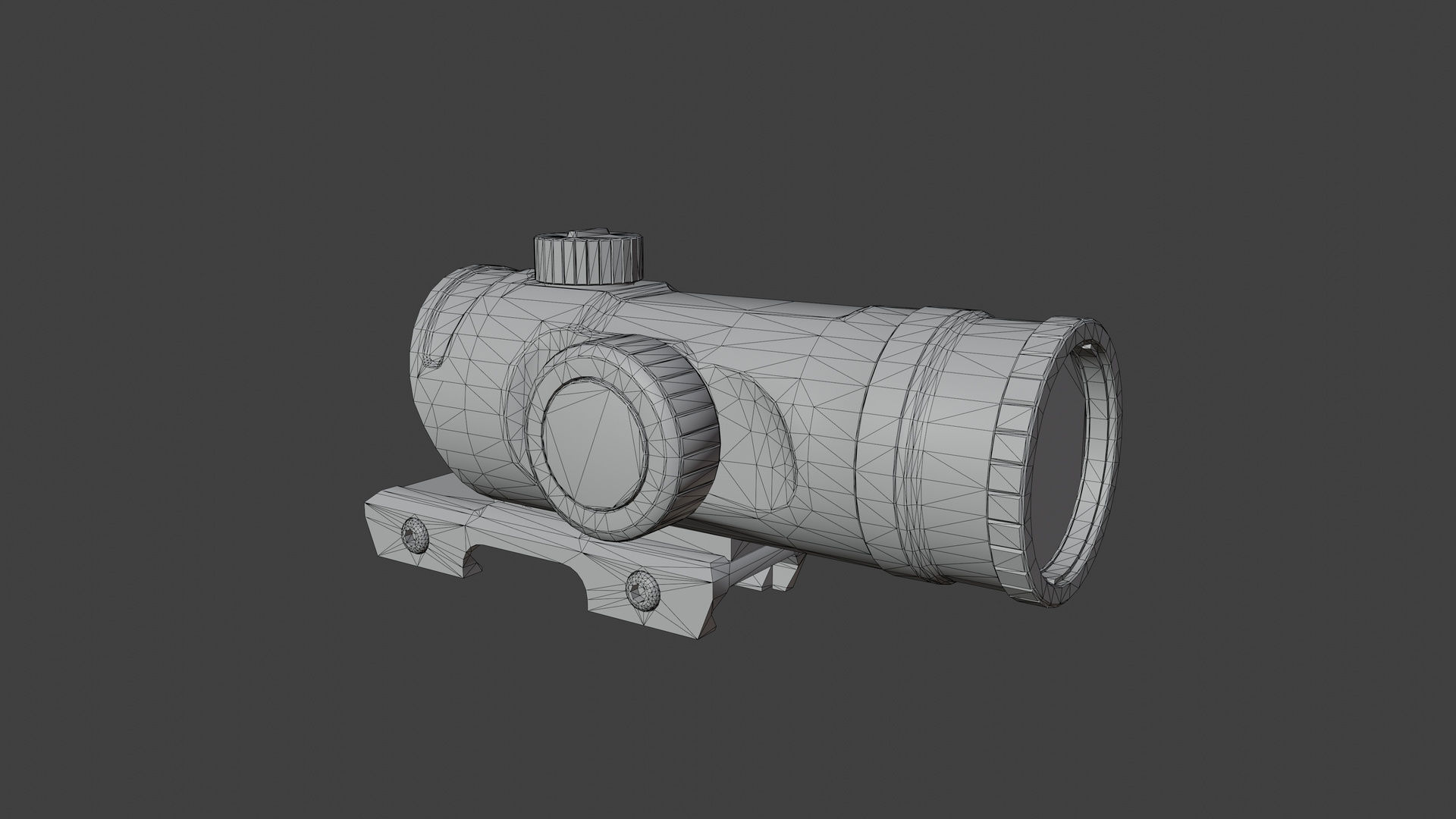 Pilad Brevis Prismatic Scope Low-poly 3D model_5