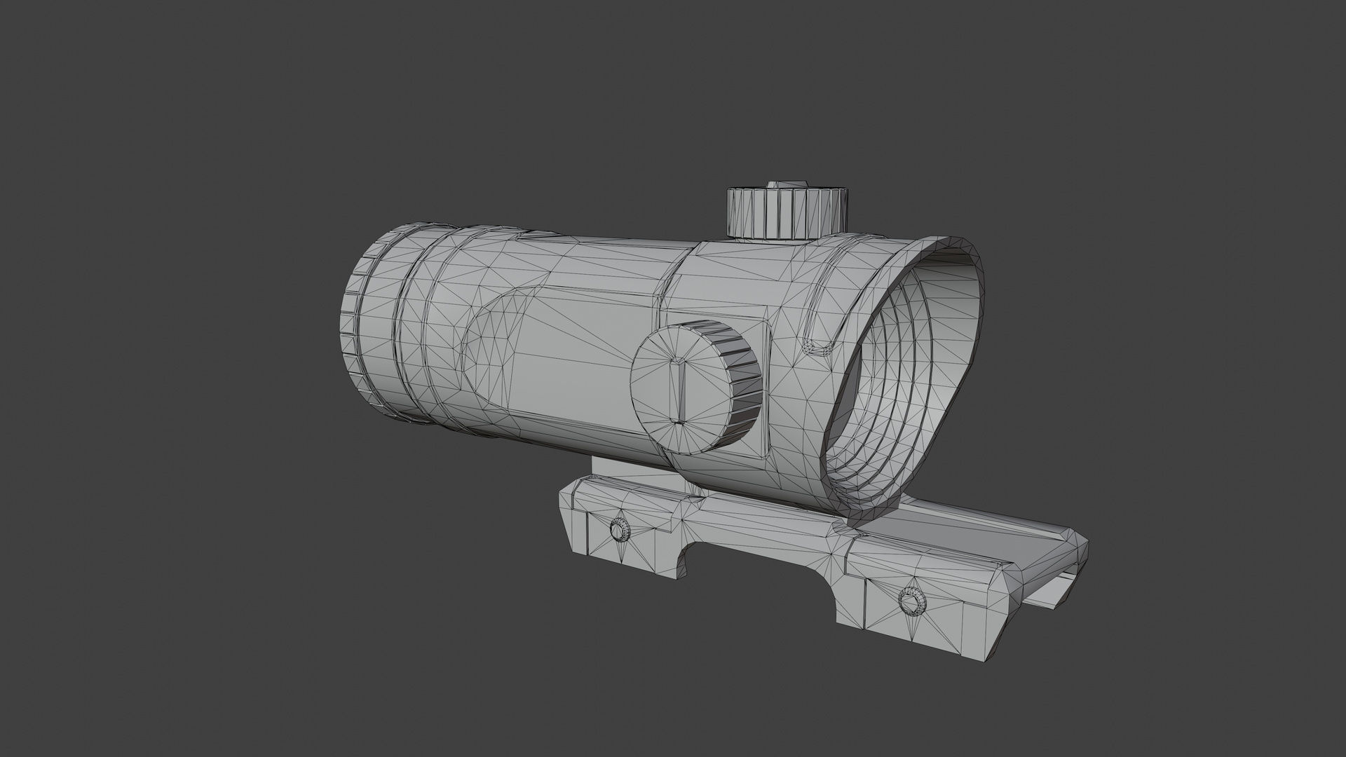Pilad Brevis Prismatic Scope Low-poly 3D model_6