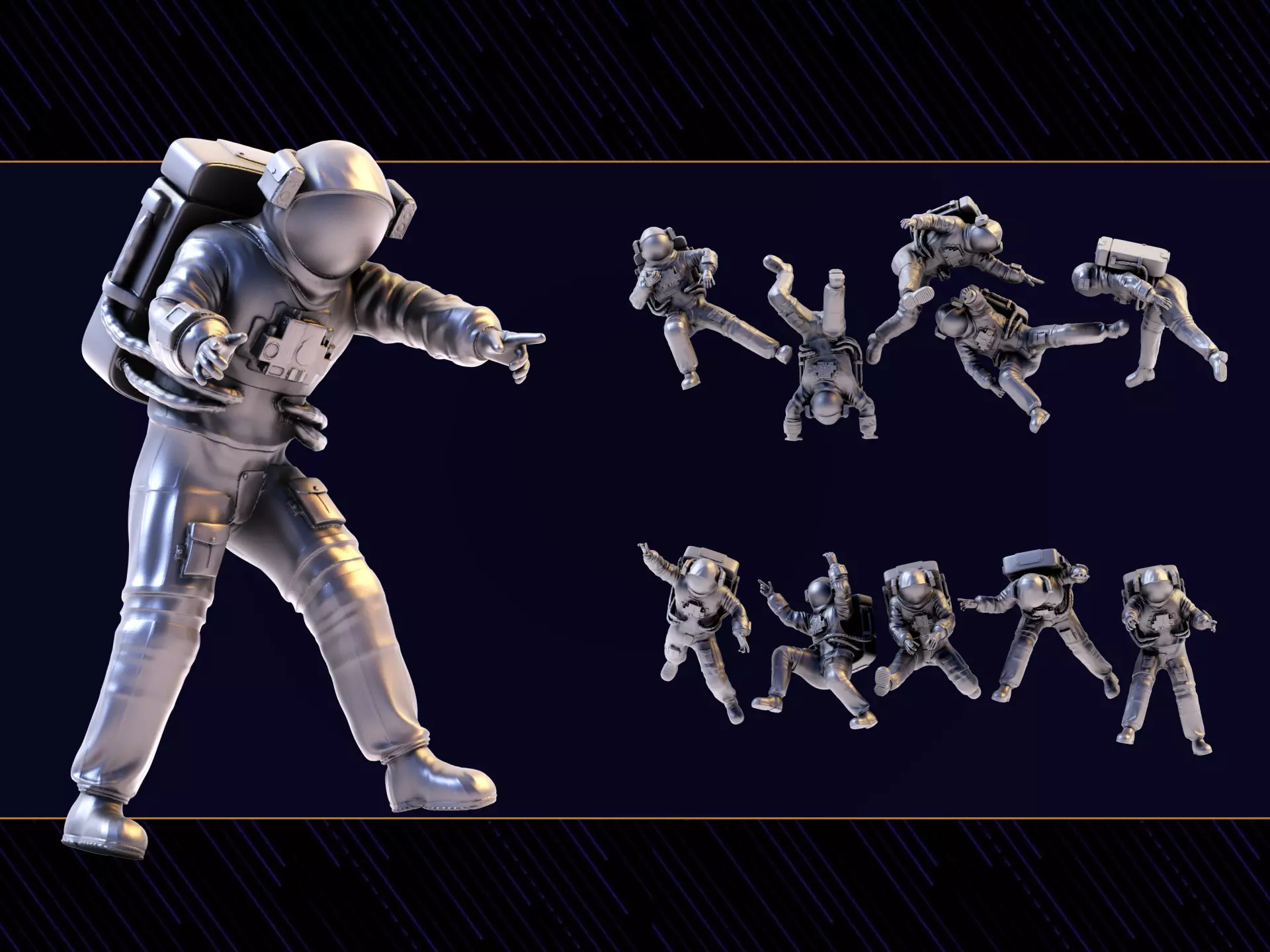 Astronaut 04 3D print model