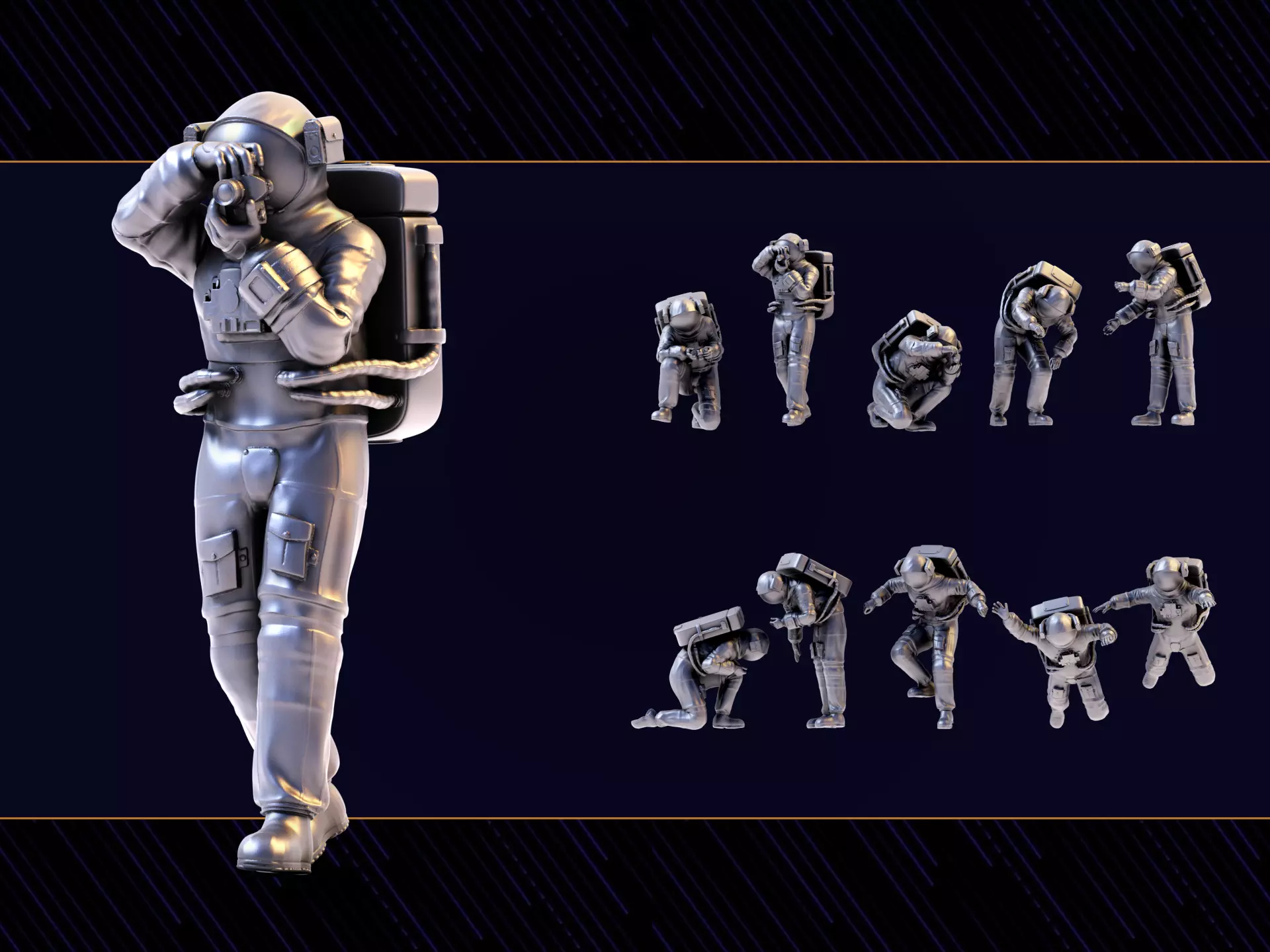 Astronaut 05 3D print model