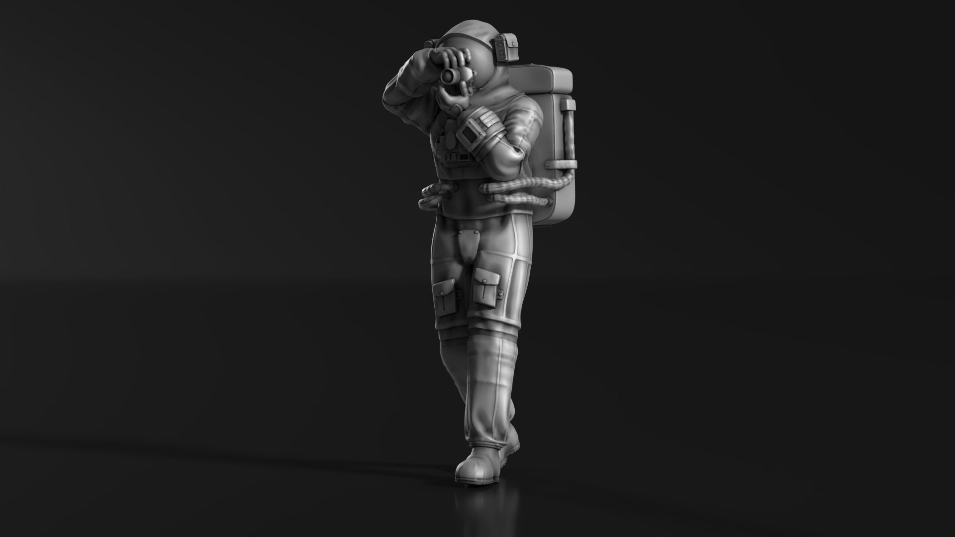 Astronaut 05 3D print model_3