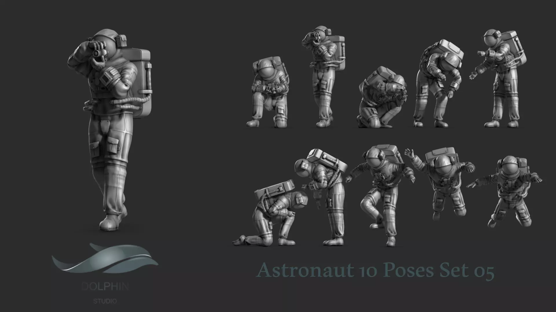 Astronaut 05 3D print model_0