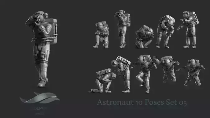 Astronaut 05 3D print model