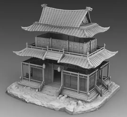 Chinese house 3D print model