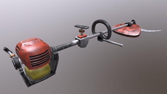 Lawn mower Low-poly 3D model