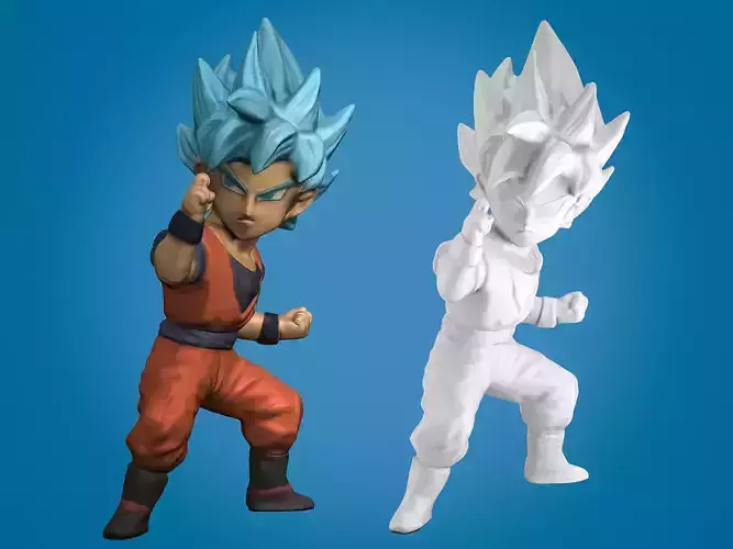  Son Goku Super Saiyan Blue Dragon Ball 3D Printable 