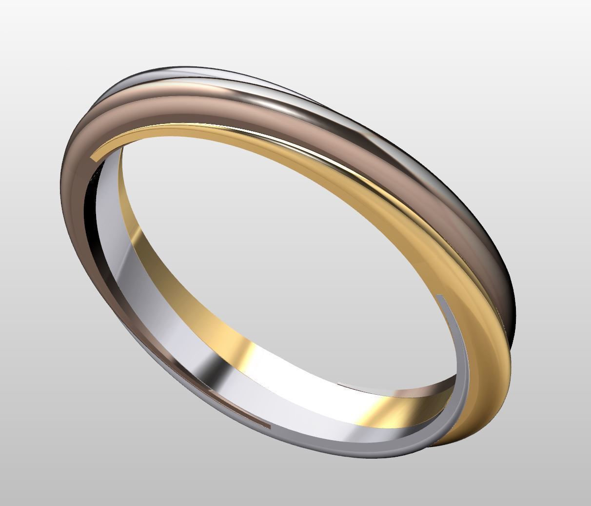 Engagement ring 3D print model_1