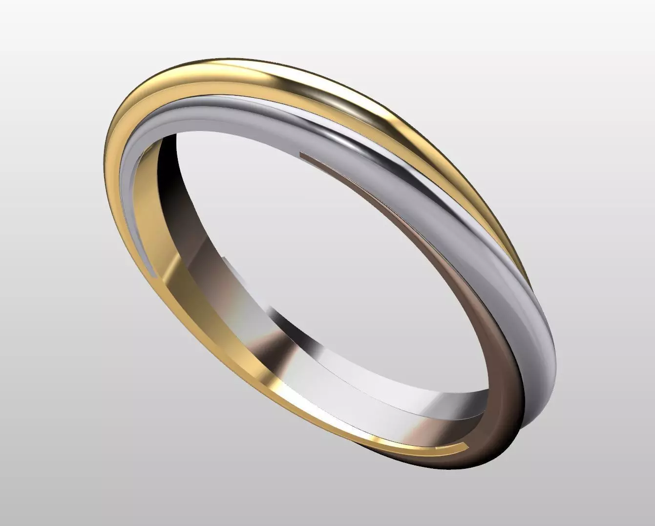 Engagement ring 3D print model_0