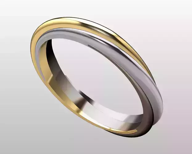 Engagement ring 3D print model