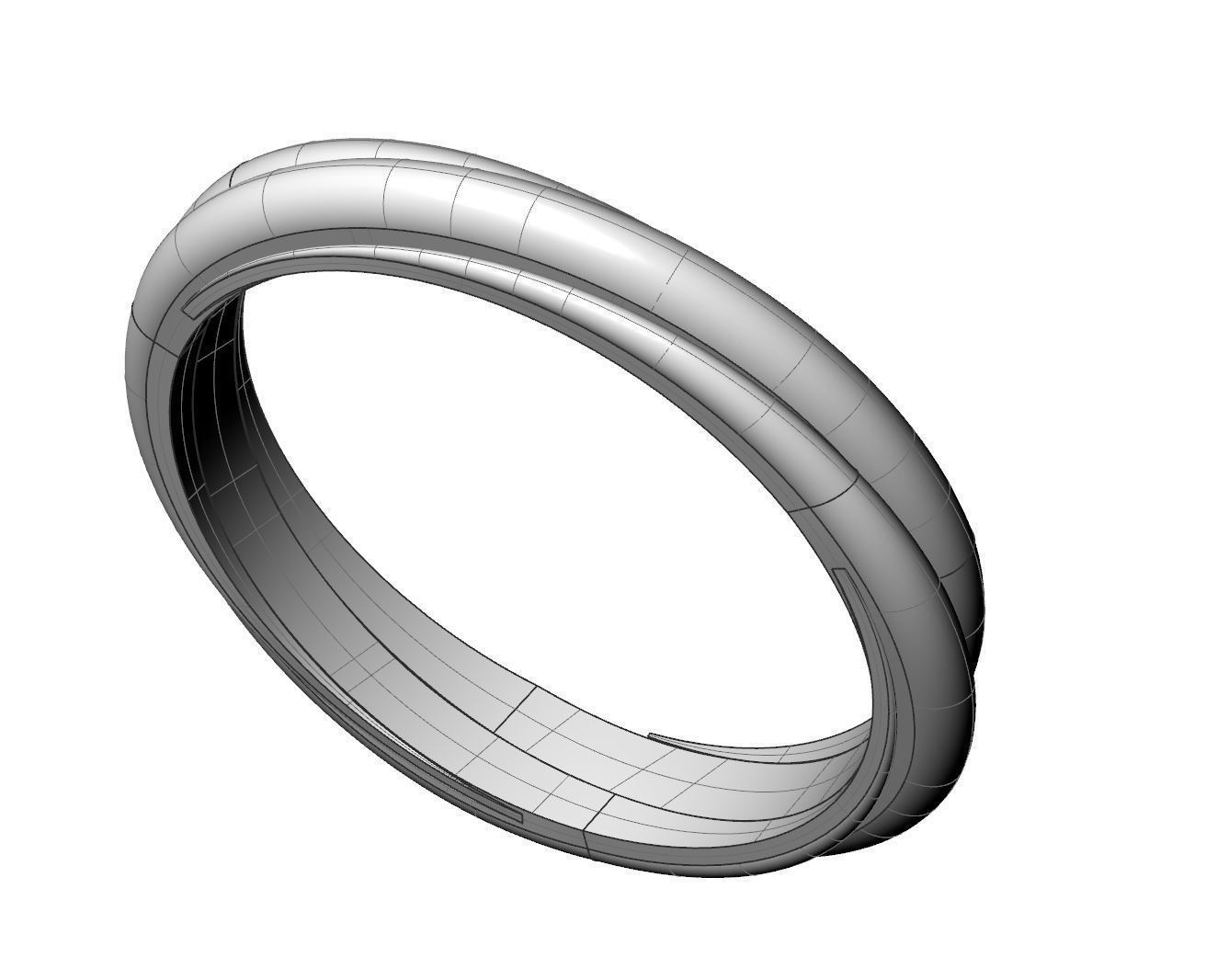 Engagement ring 3D print model_2
