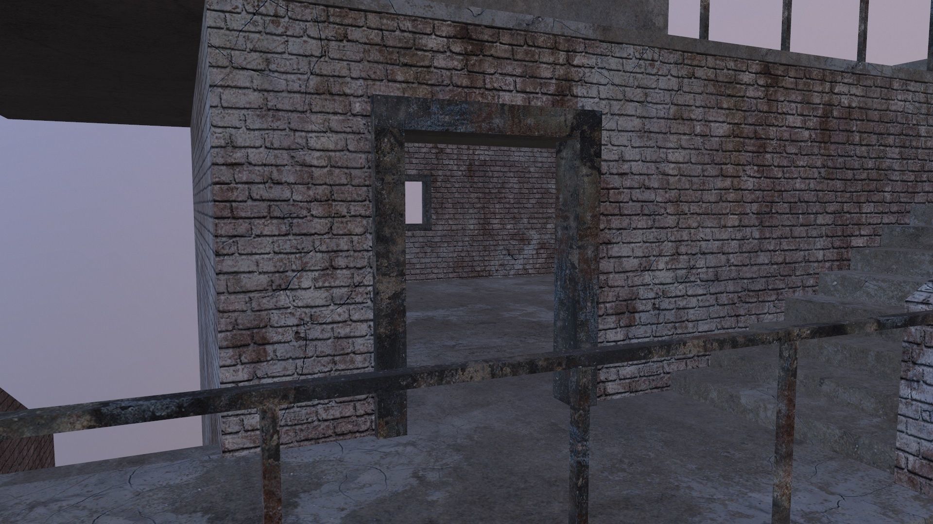 Old uninhabited rustic structure Low-poly 3D model_13