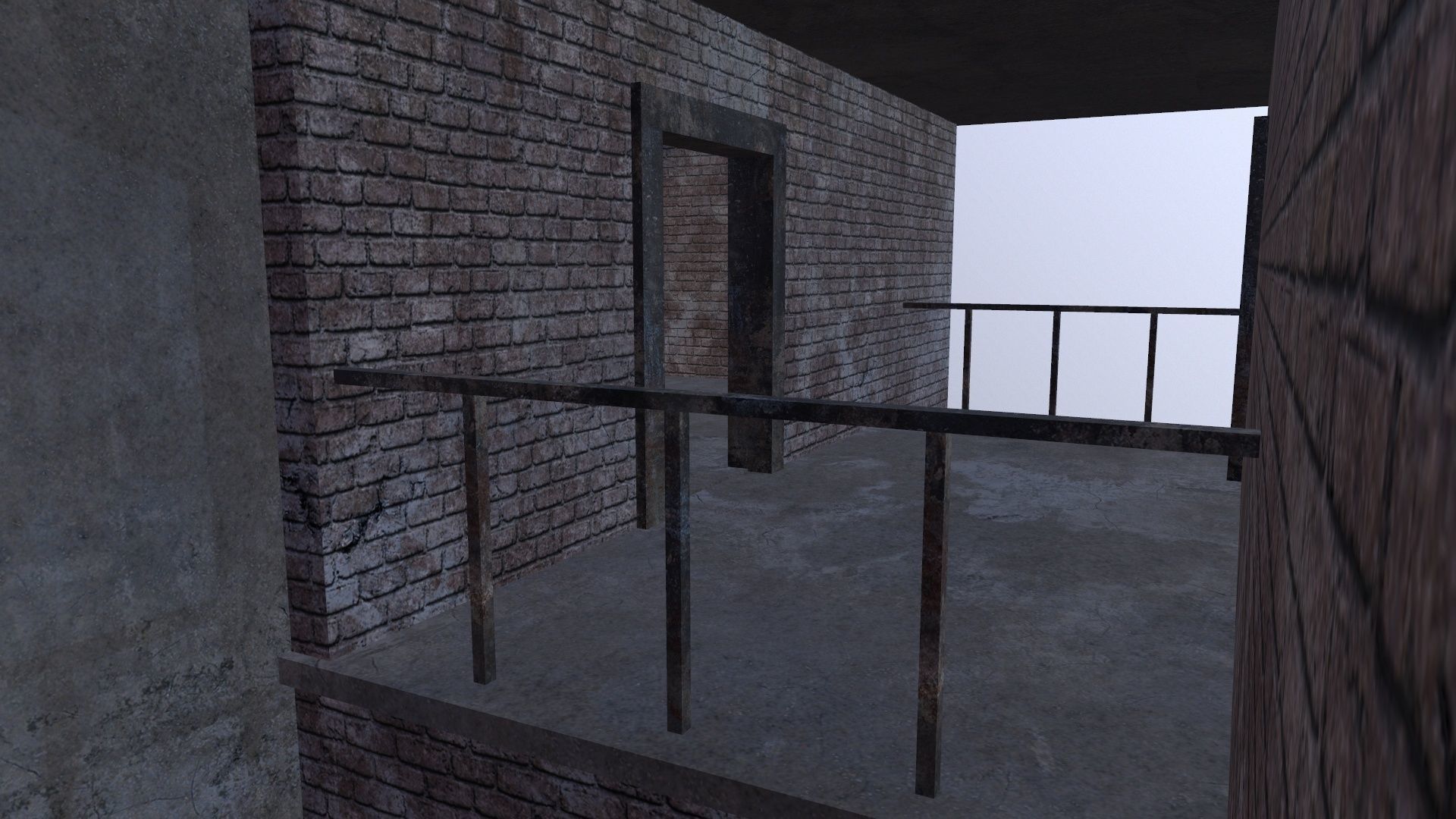 Old uninhabited rustic structure Low-poly 3D model_12