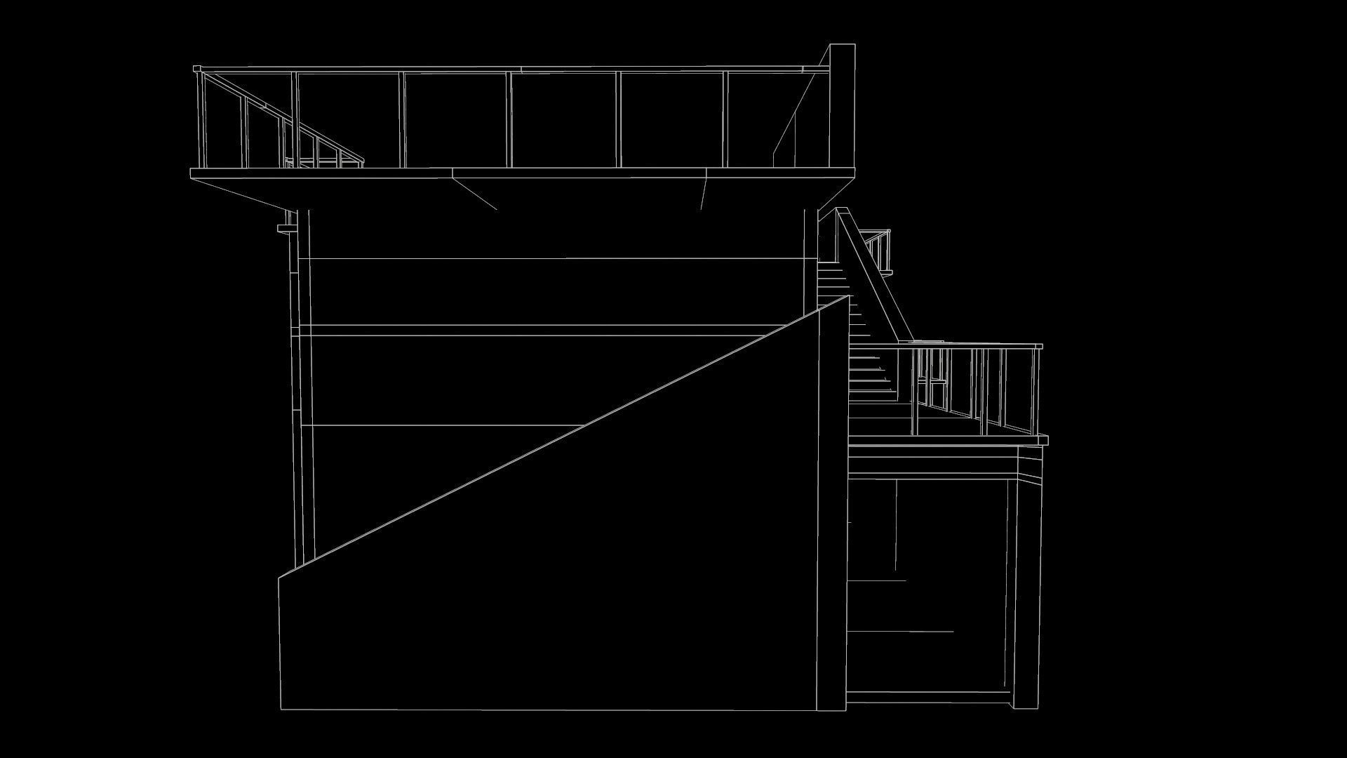 Old uninhabited rustic structure Low-poly 3D model_19