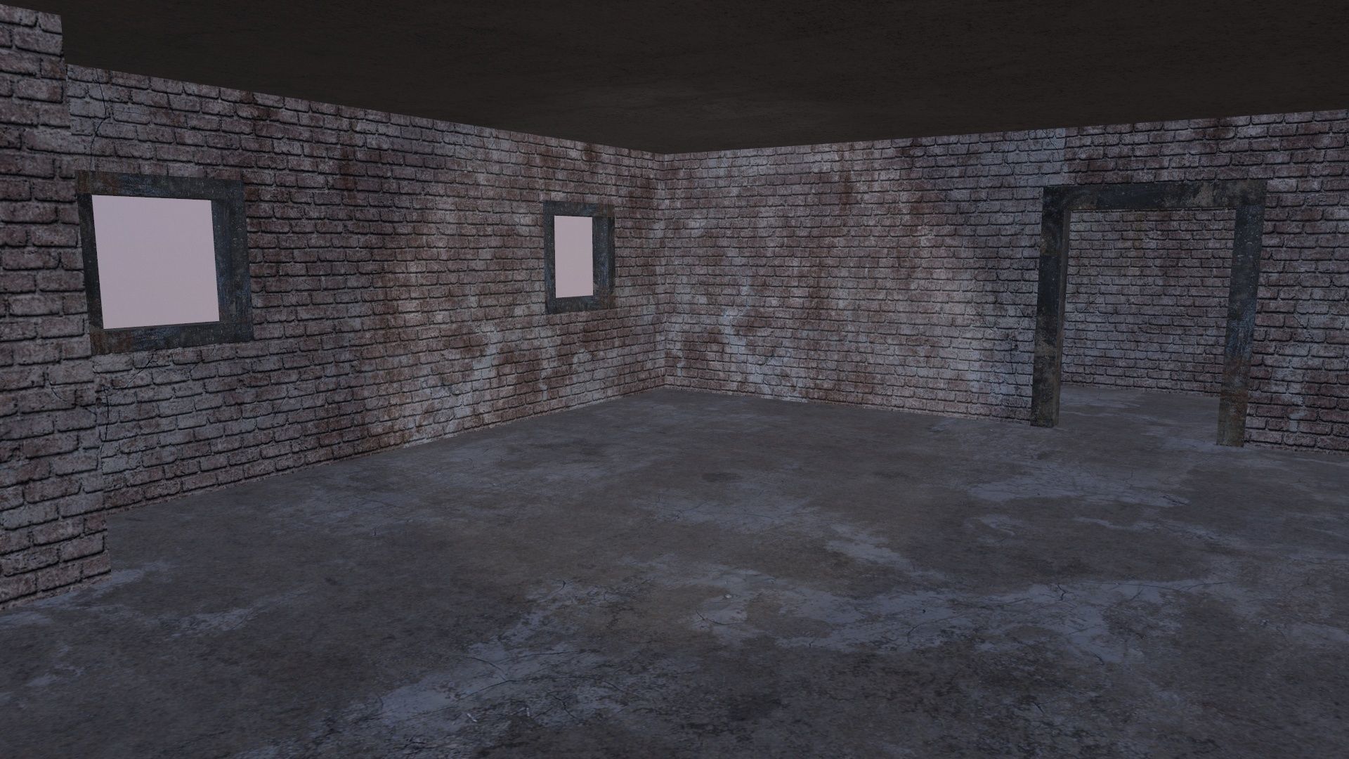 Old uninhabited rustic structure Low-poly 3D model_11