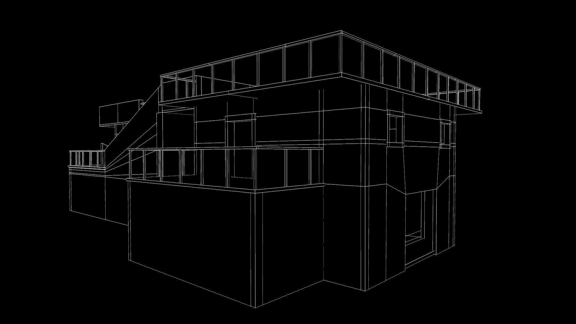 Old uninhabited rustic structure Low-poly 3D model_26