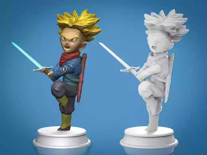 Trunk Dragon Ball 3D Printable  Free 3D print model