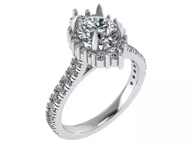 Marquise Halo Ring 0882