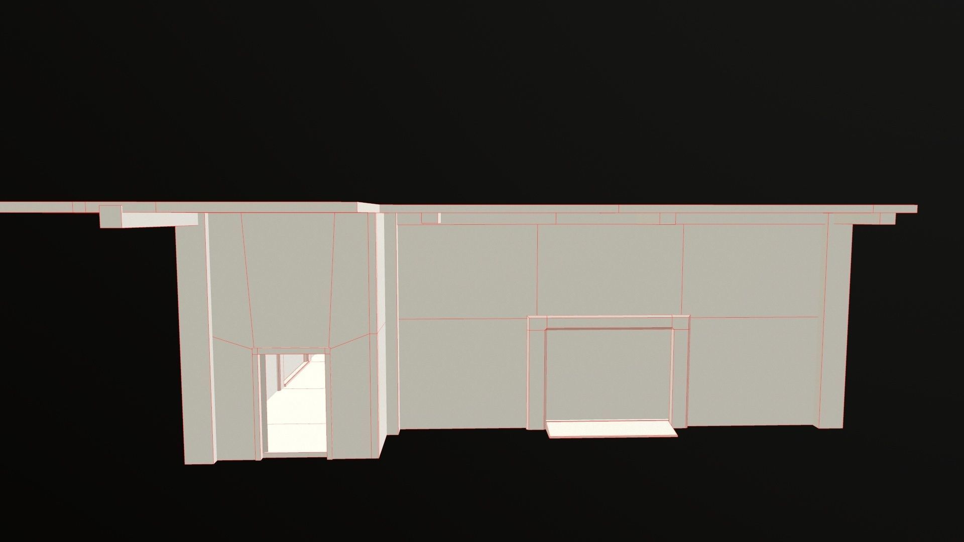 Rustic structure small old Low-poly 3D model_16