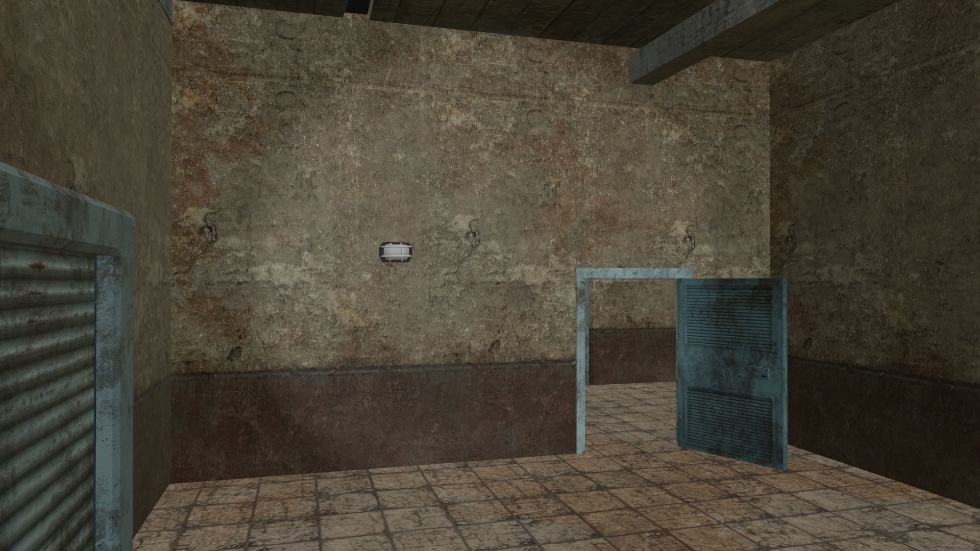 Rustic structure small old Low-poly 3D model_9