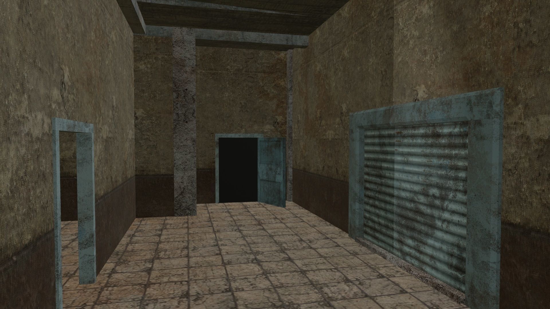 Rustic structure small old Low-poly 3D model_11