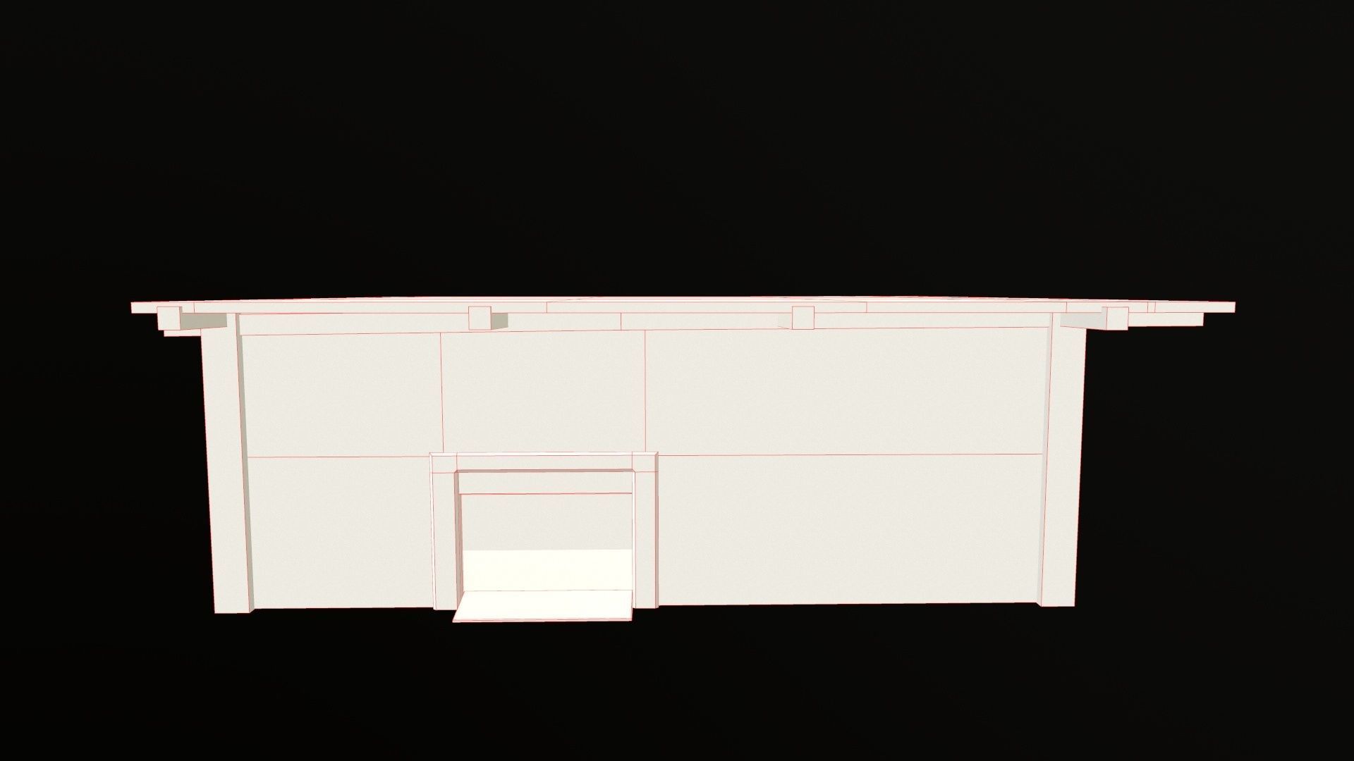 Rustic structure small old Low-poly 3D model_23