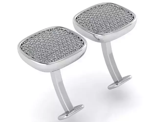 Diamond Cuff Links 0895