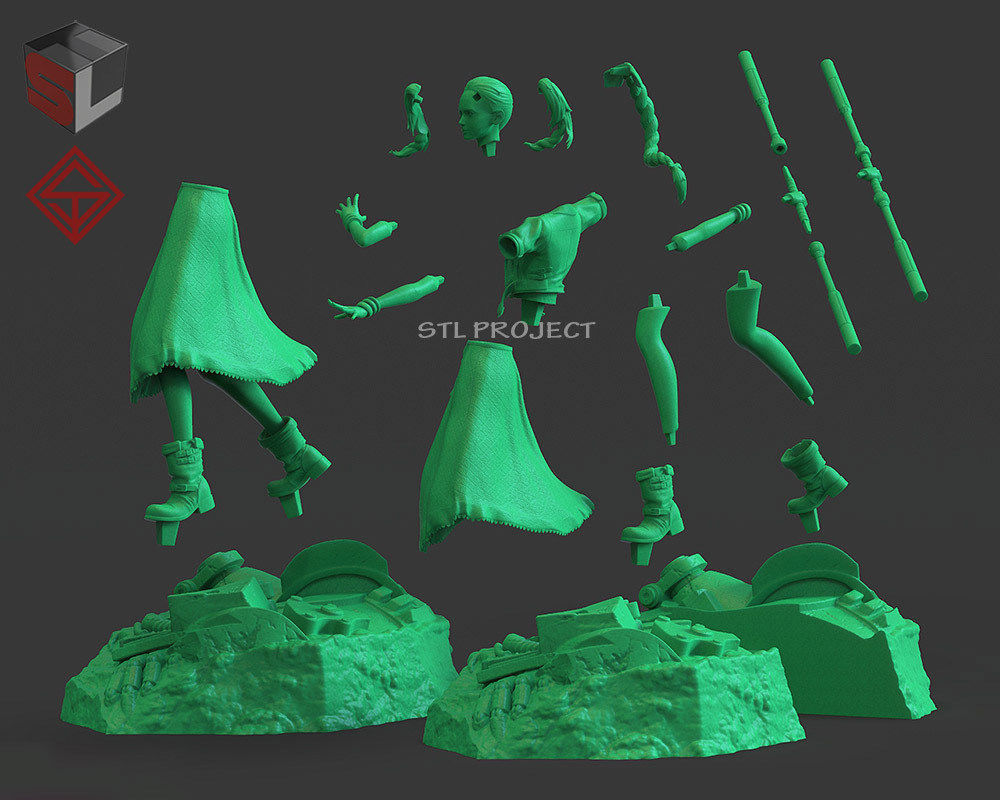 Final Fantasy VII Diorama 3D print model_14