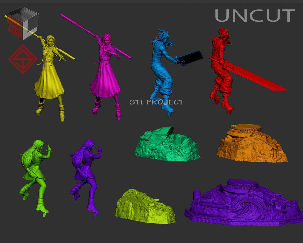 Final Fantasy VII Diorama 3D print model_17