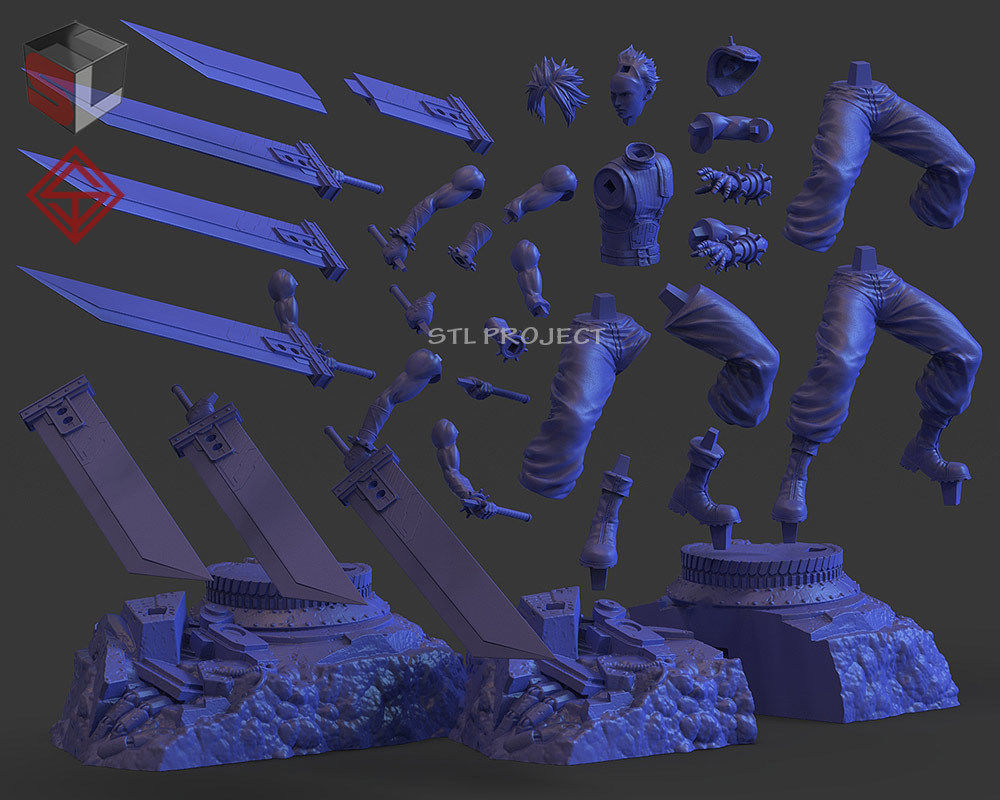 Final Fantasy VII Diorama 3D print model_13