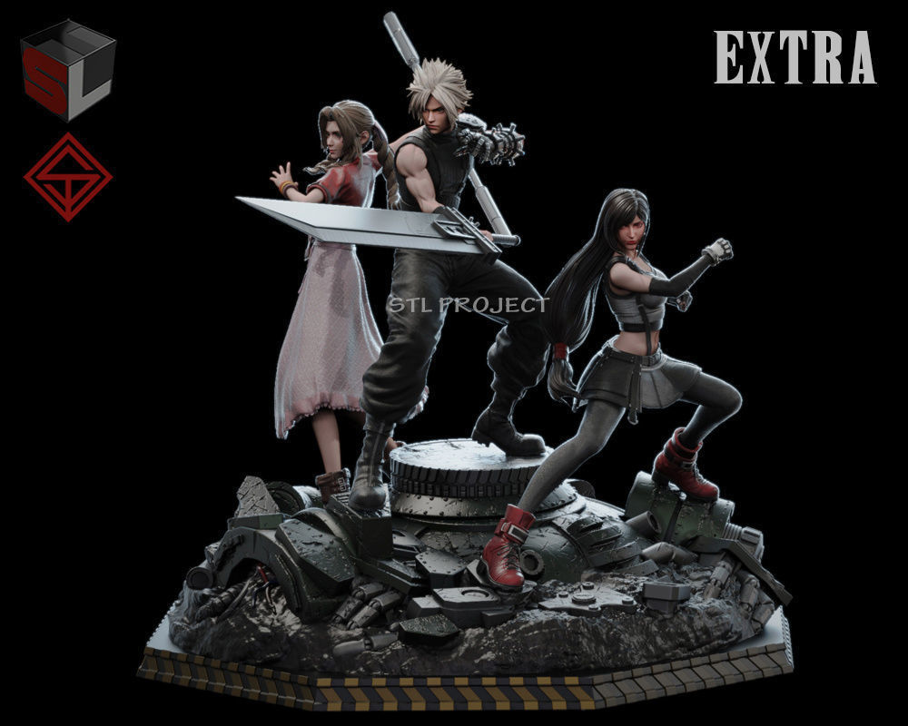 Final Fantasy VII Diorama 3D print model_2