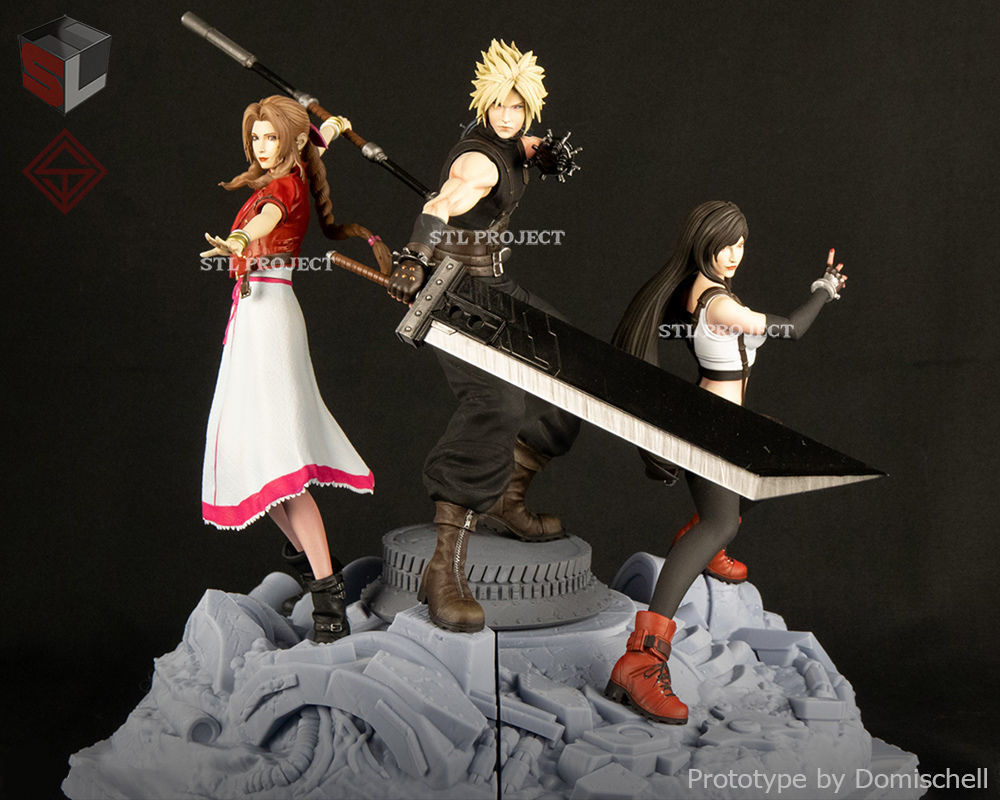 Final Fantasy VII Diorama 3D print model_3