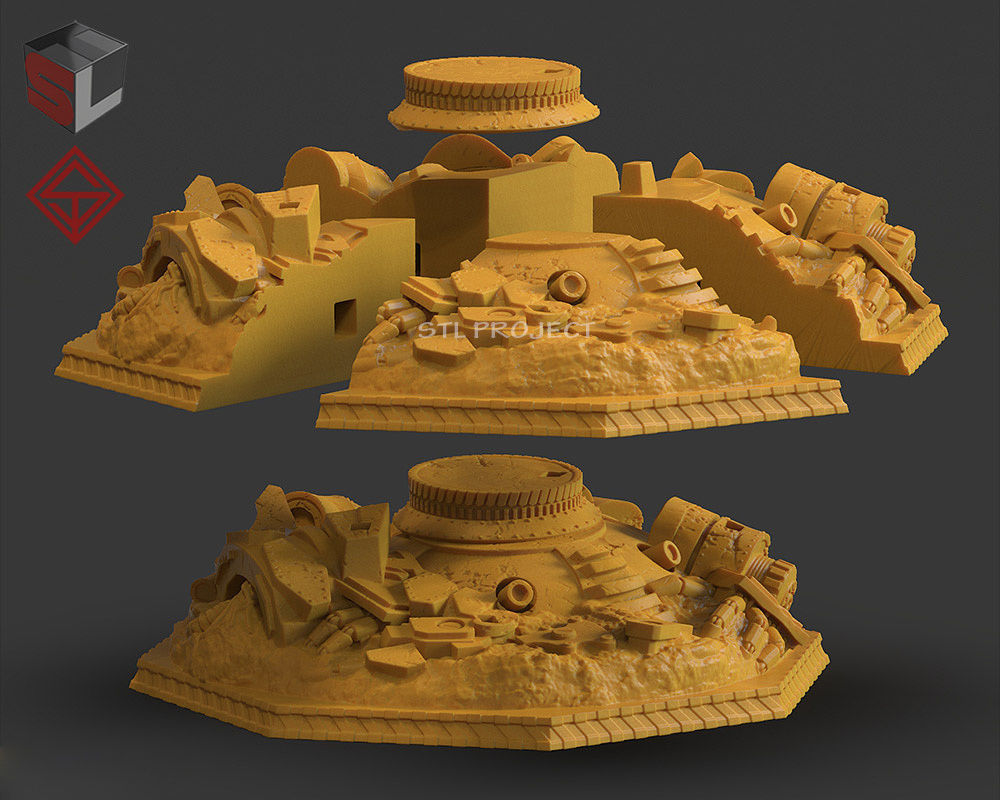 Final Fantasy VII Diorama 3D print model_16