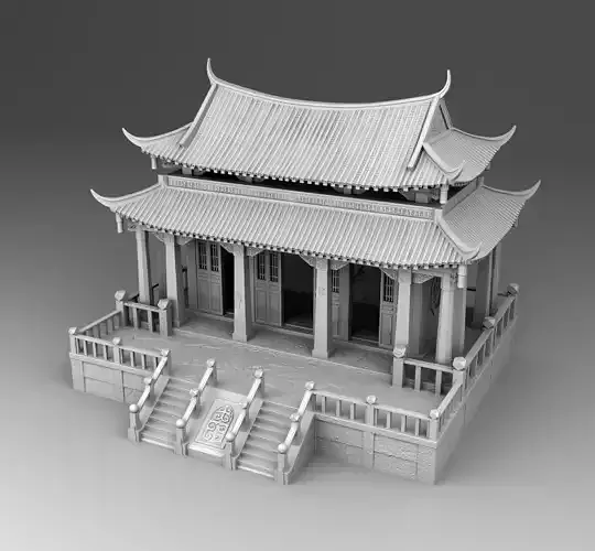 Chinese building 3D print model