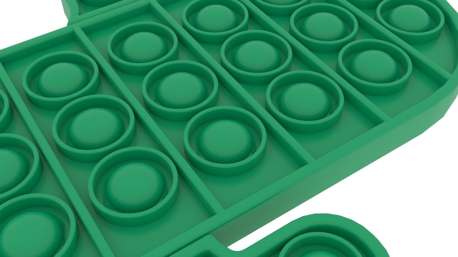 Cactus Pop It Fidget Toy 3D model_2