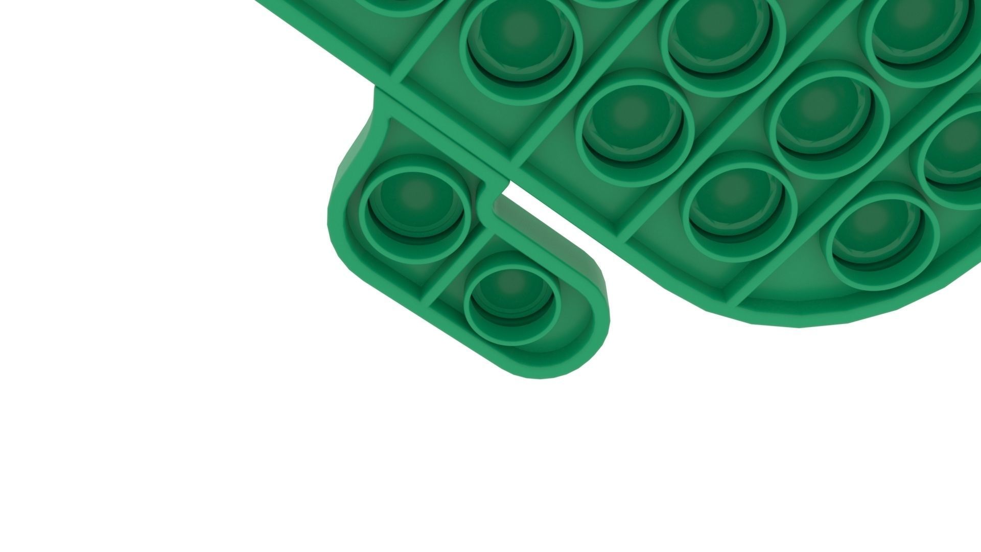 Cactus Pop It Fidget Toy 3D model_9