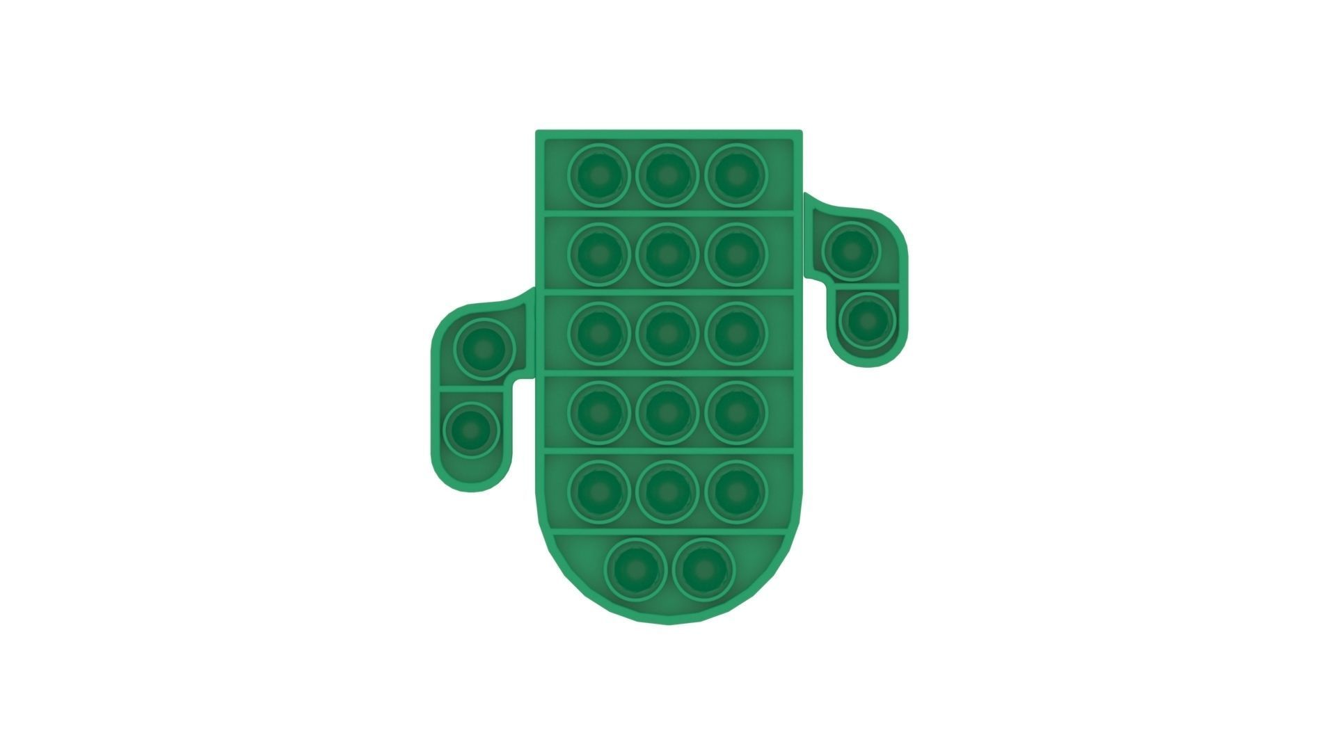 Cactus Pop It Fidget Toy 3D model_16