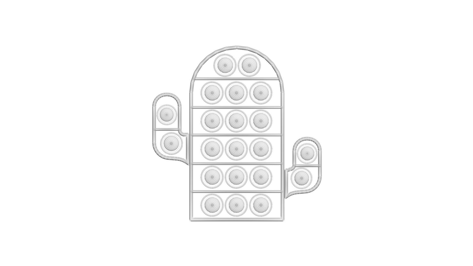 Cactus Pop It Fidget Toy 3D model_24