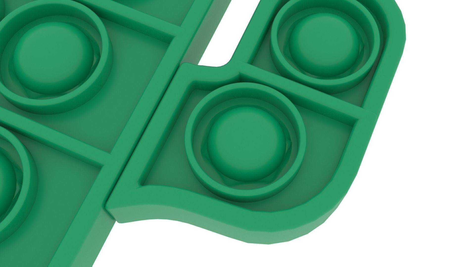 Cactus Pop It Fidget Toy 3D model_10