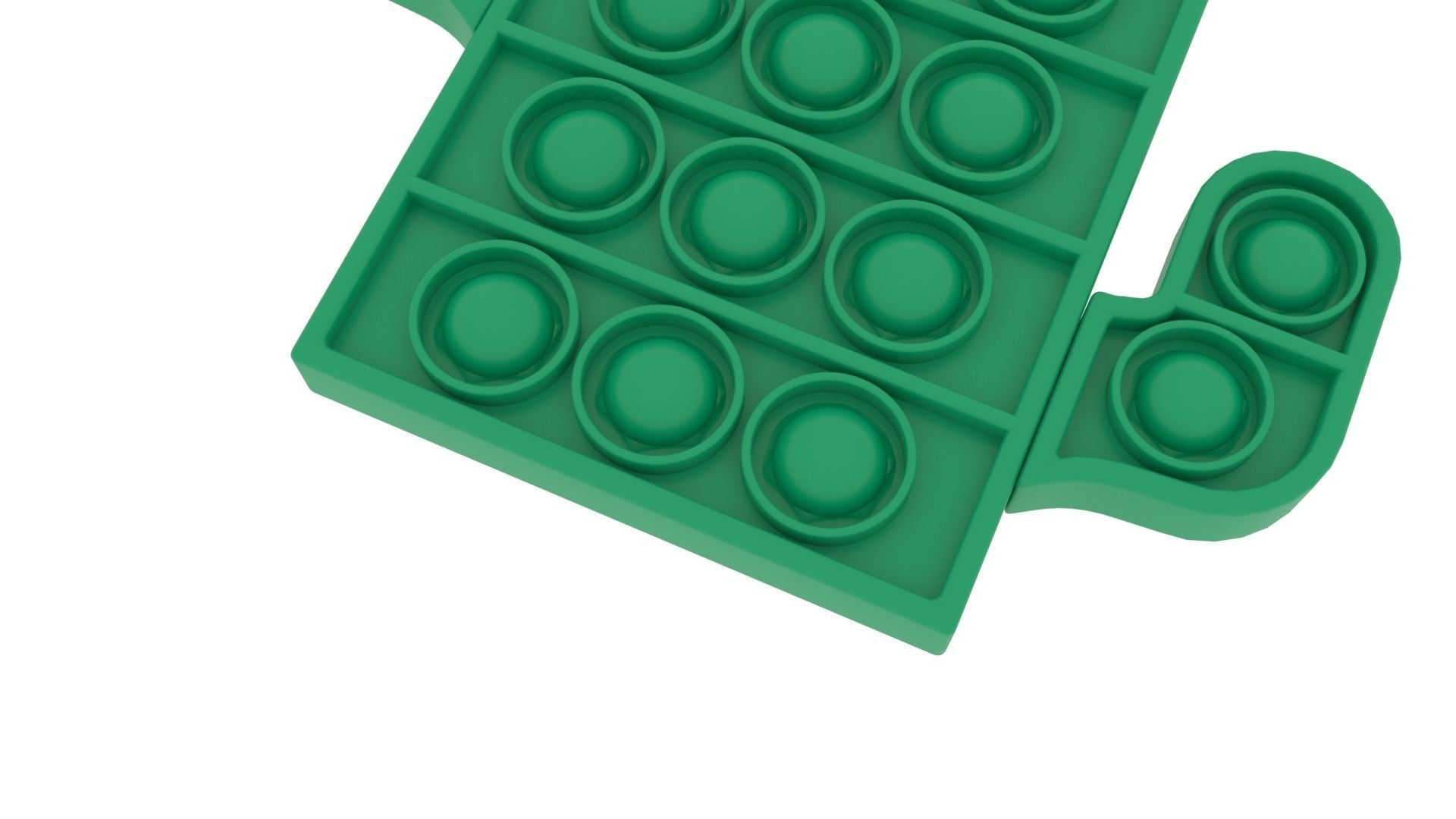Cactus Pop It Fidget Toy 3D model_12