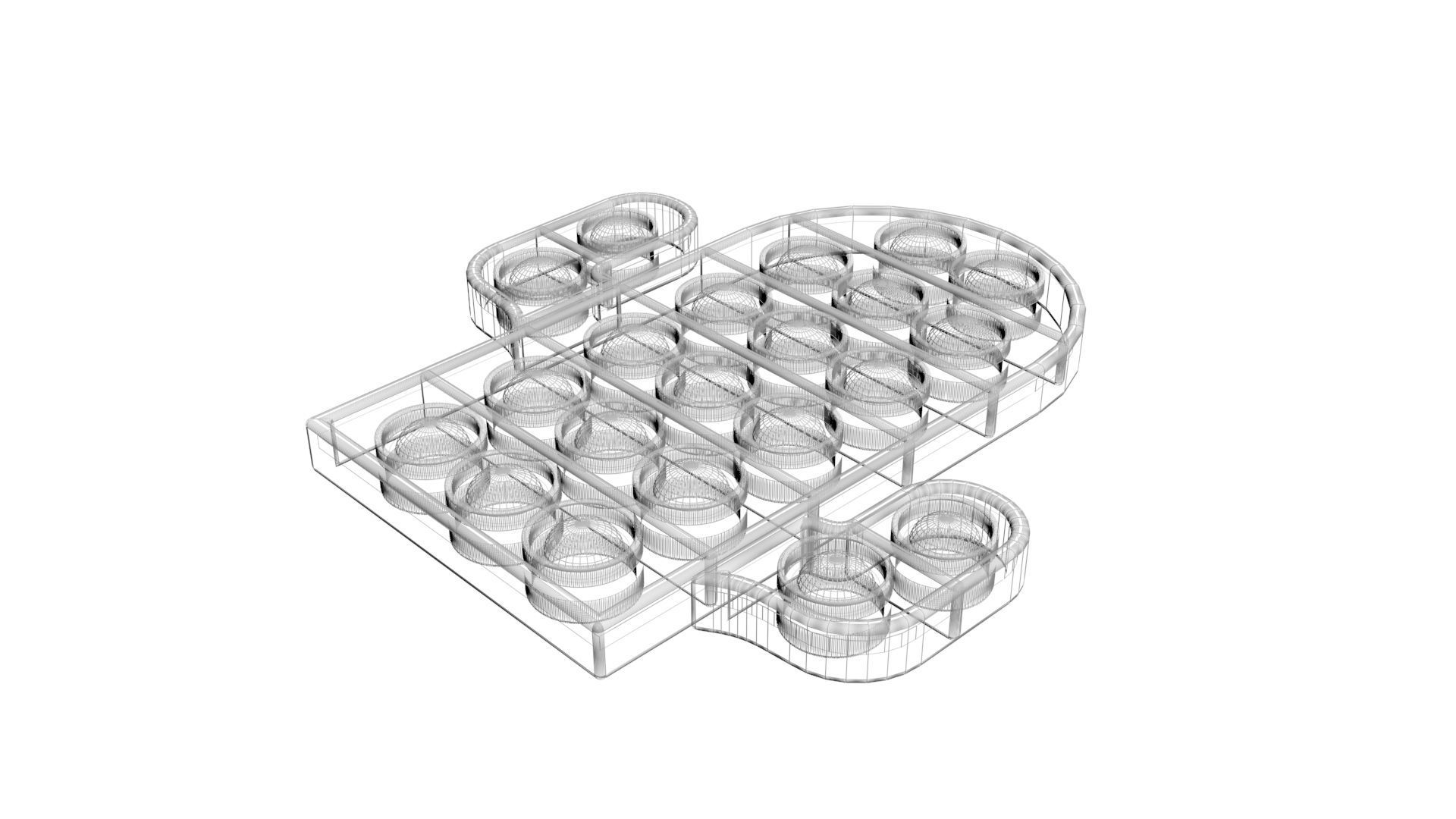 Cactus Pop It Fidget Toy 3D model_18