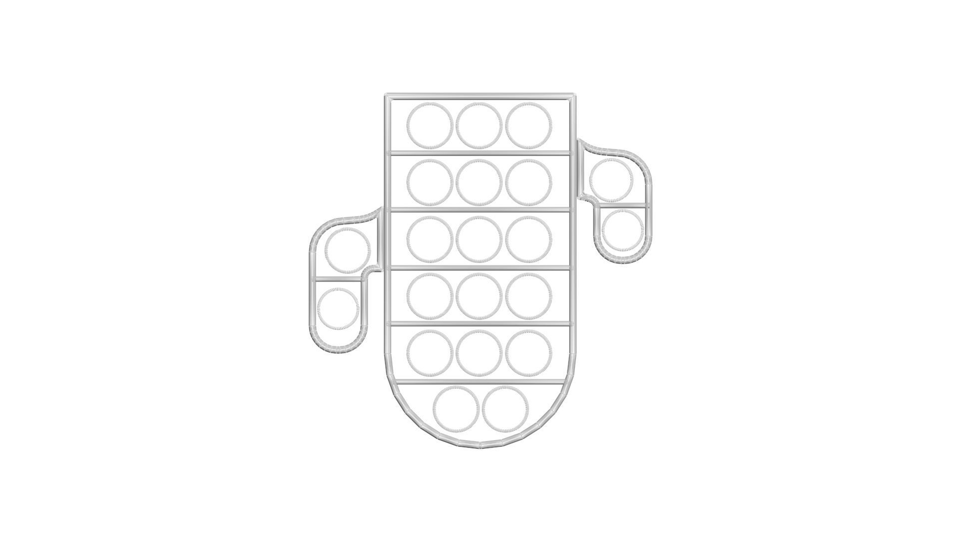 Cactus Pop It Fidget Toy 3D model_27