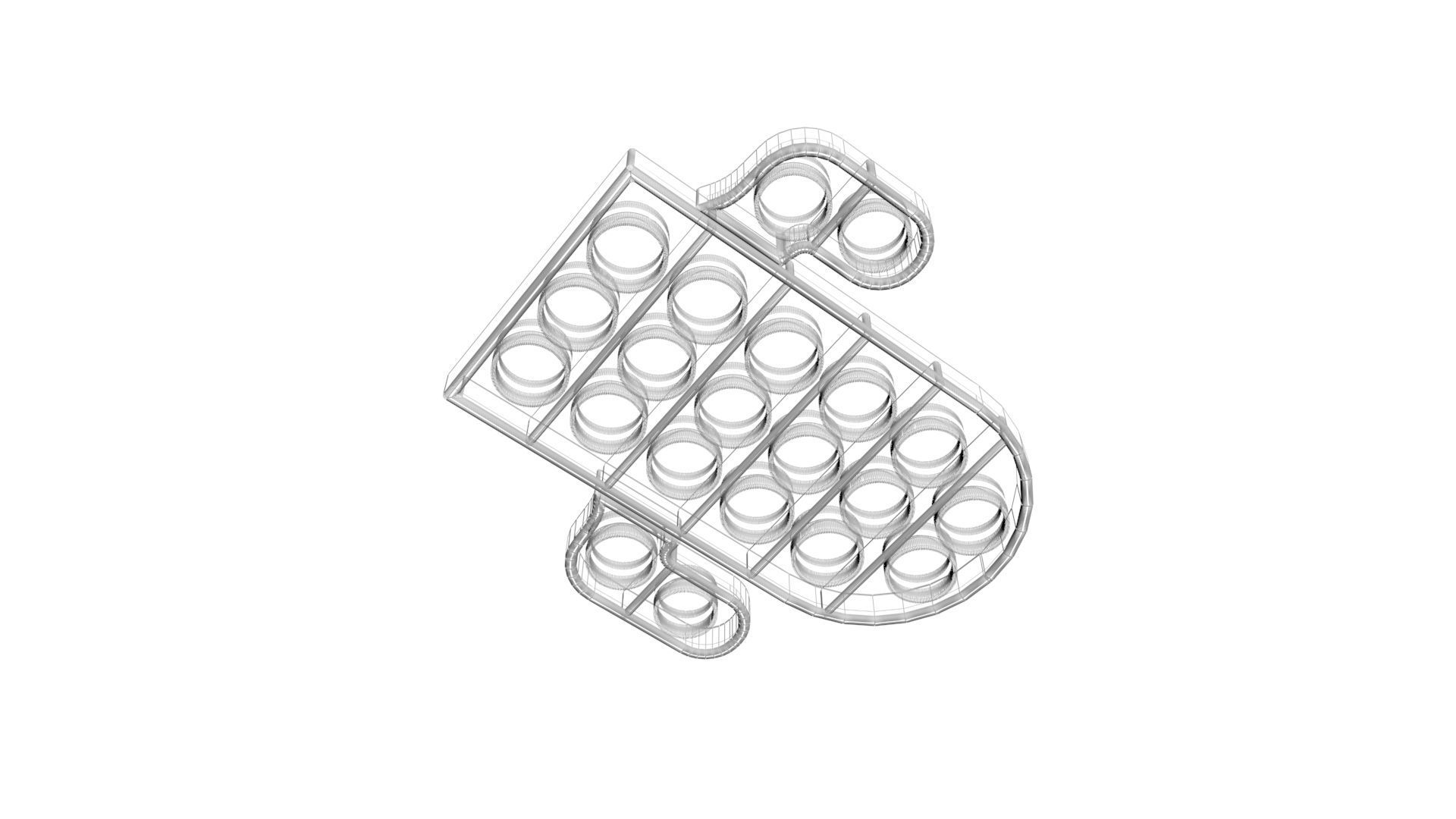 Cactus Pop It Fidget Toy 3D model_22