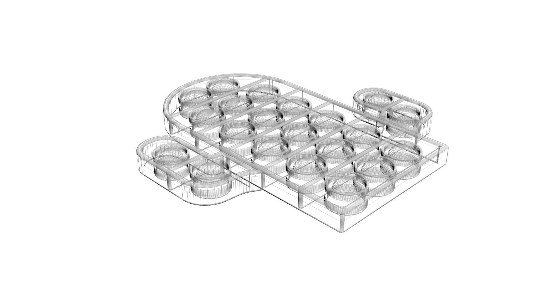 Cactus Pop It Fidget Toy 3D model_17