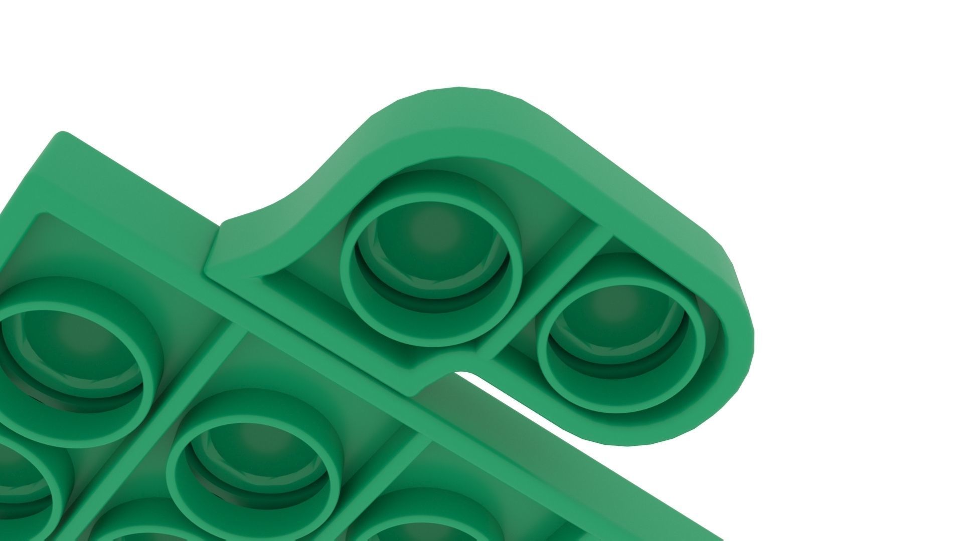 Cactus Pop It Fidget Toy 3D model_8