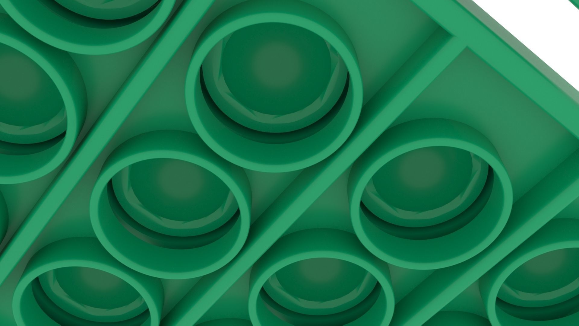 Cactus Pop It Fidget Toy 3D model_7