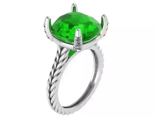 Cushion Braided Ring 0907